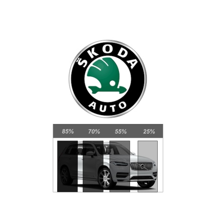 F�rdigskuren Avtagbar Solfilm - SKODA