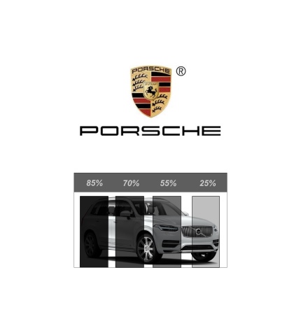 F�rdigskuren Avtagbar Solfilm - PORSCHE