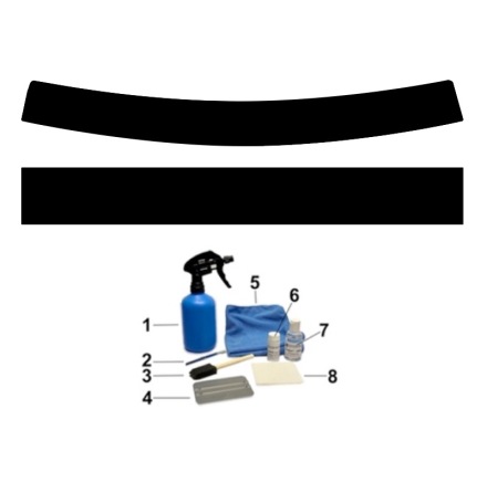 1 F�rdigskuren vindruteboard. + 1 universal vindruteboard 135x20cm. + Kit#1 - Bundle kit